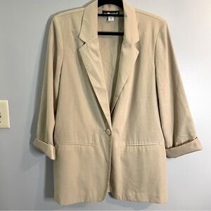 SAG HARBOR Vintage Tan Lightweight Blazer  SZ/12
